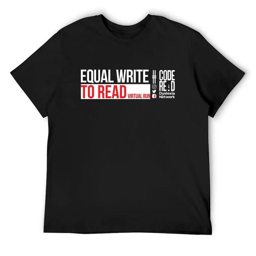 EQUAL WRITE TO READ T-Shirt T-shirts oversize sublime aesthetic clothes customs shirts men graphic