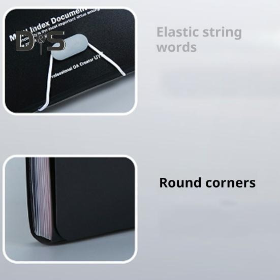 13-карманная папка-гармошка для файлов формата A4 Letter, большая емкость, держатель для бумажных документов, водонепроницаемый расширяющийся органайзер для файлов для школьных канцелярских принадлежностей