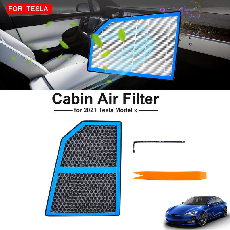 For Tesla X-type HEPA car interior air filter 2015-2020 1039042-00-B 10390420B Air Conditioner Replacement Car Accessories