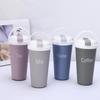 MeyJig Stainless Steel Thermos Flask Minimalist Water Bottle Thermos Bottle Coffee Cup Travel Mug 500ML