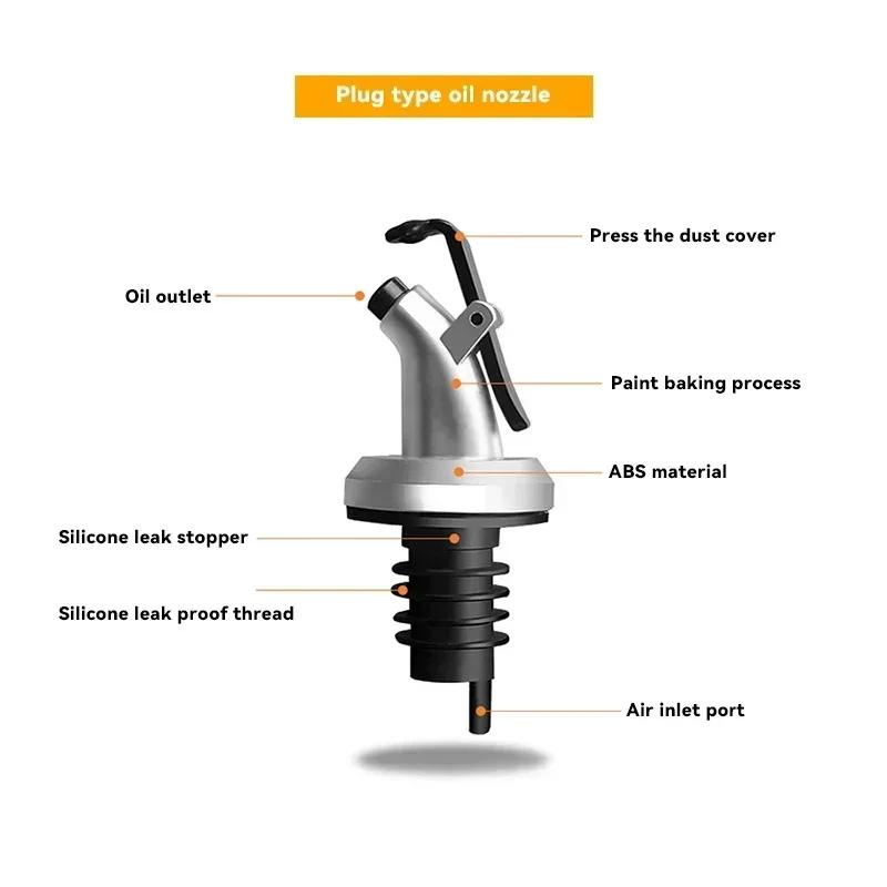 1/3 шт. Пробка-дозатор для бутылки масла, распылитель с замком, винный дозатор, насадка для соуса, герметичная пробка для ликера, пробка для бутылки, кухонный инструмент