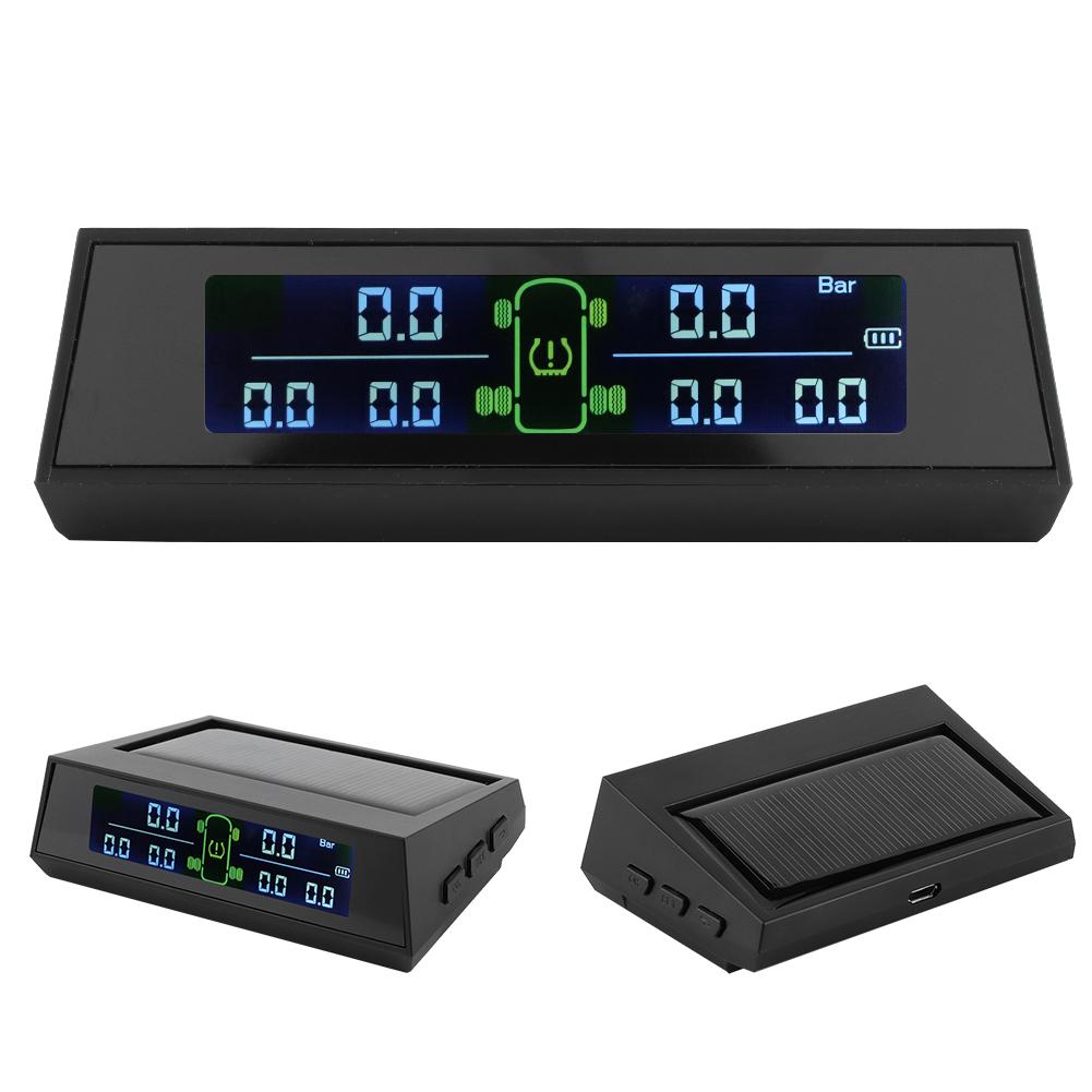 Система контроля давления в шинах Детектор TPMS на солнечной энергии с внешним датчиком LCD 6 для автофургонов