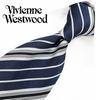 Brand Vivienne Westwood Necktie VW133 [Vivienne Westwood] Necktie, (8.5cm width) Navy/Silver [Used]