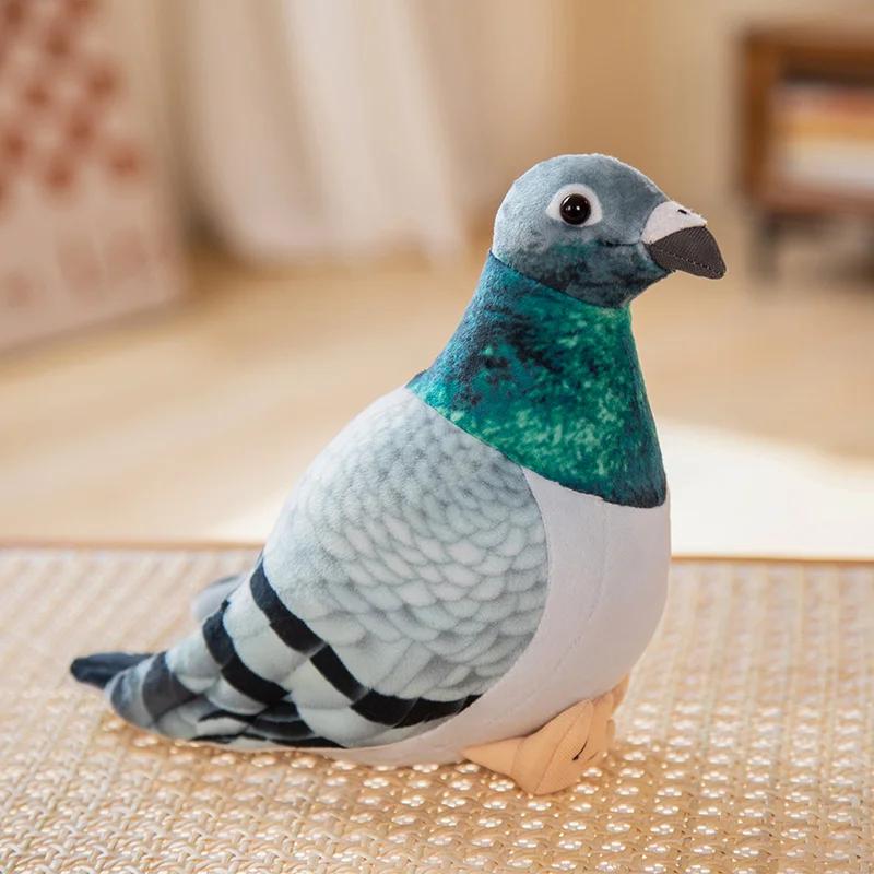 20CM Simulation Pigeon Plush Toy Soft Stuffed Animals Birds Magpies Plush Dolls Room Decorations Kids Birthday Presents