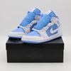 FZ2142-114 Air Jordan 1 Mid Белый Легендарный Синий (Мужской)