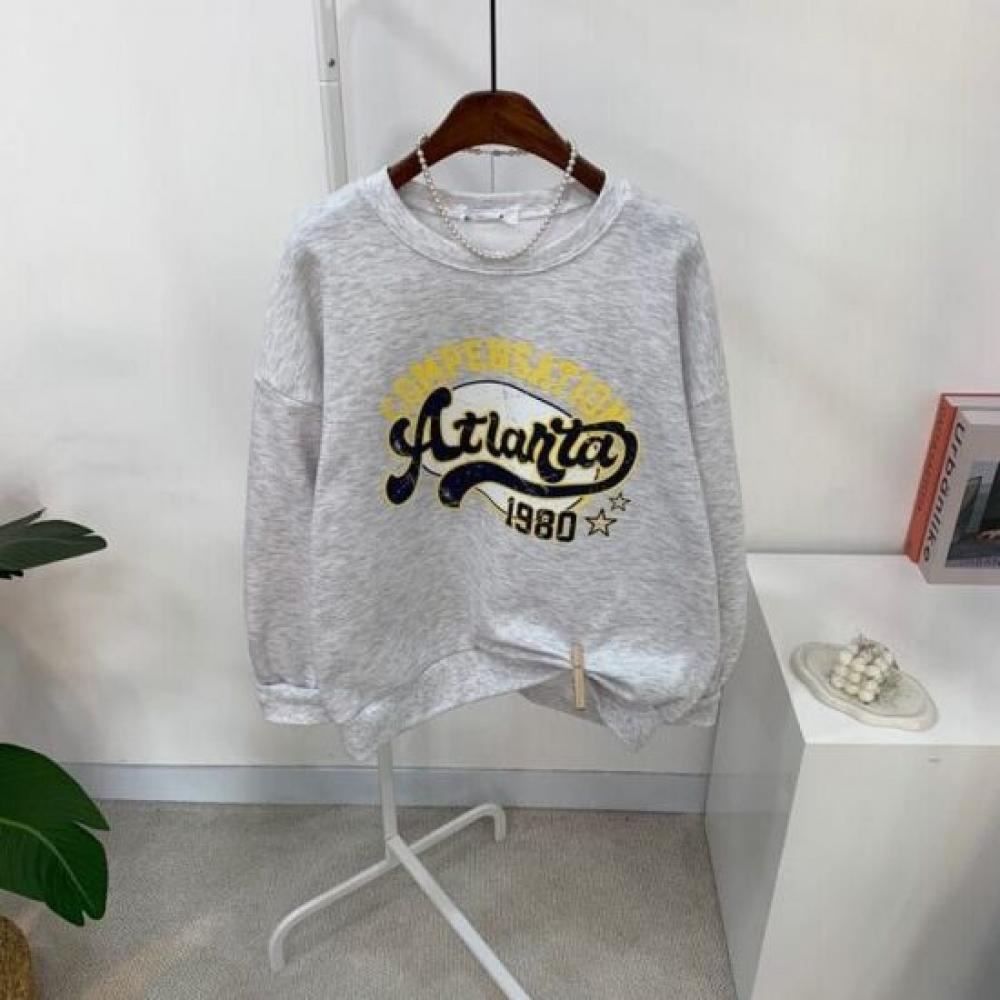C S In The Room uniSex Atlanta fleeCe vIntage letterIng Long Sleeve SweatShirt 4