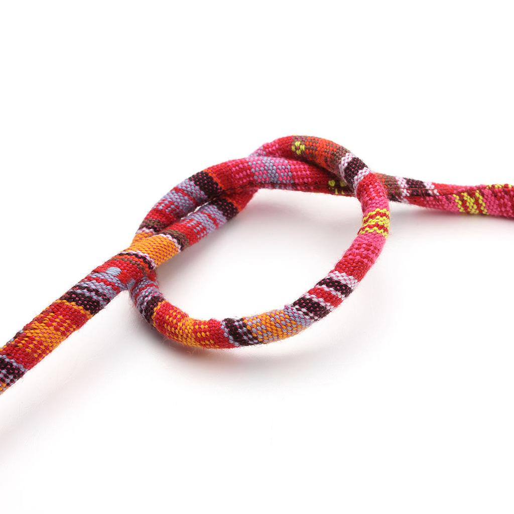 6mm Round Cotton Cords Handmade Colorful Ethnic Style Jewelry Rope For Ornament Making DIY Crafts Bracelet Necklace Accessories