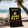 Customizable personalized beach towels rock Ozzy Osbourne themed designs.Suitable for the beach, yoga, sports;ideal as beach accessories