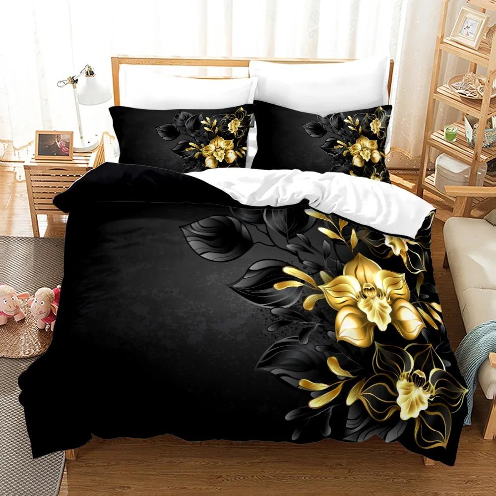 Pink Rose Bedding Set Fashion Romantic Home Textile Single Double Size For Couple Woman Girls Bedroom Decor Flowers Duvet Cover