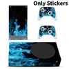 Shaped Leaves Large Xbox Series S Console 2 Controllers Skin Cover Sticker