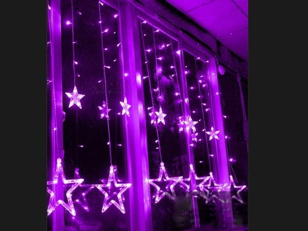 Стробоскоп Рождественские звезды Декоративная гирлянда для рождественских свадебных новогодних украшений