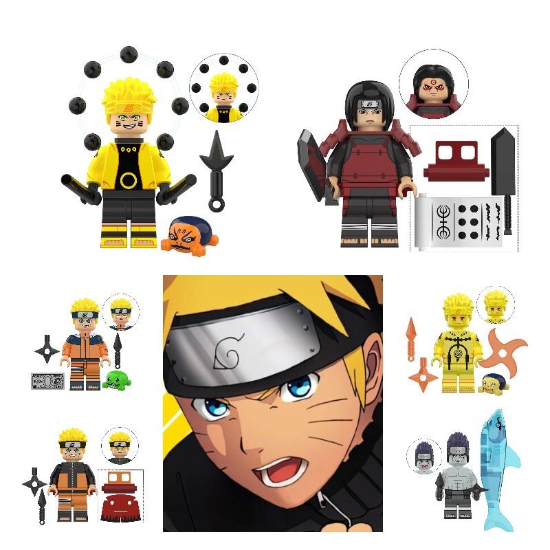 Kdl806 Naruto Minifigure Building Set Abs Plastic Diy Export Type 0-38 Pieces 0.08kg