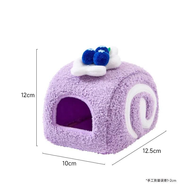 Милые десерты Торт Плюшевый домик для хомяка Клетка для мелких животных Ландшафтные принадлежности Домик для мыши Гнездо для мелких питомцев Игрушка для питомца Укрытие