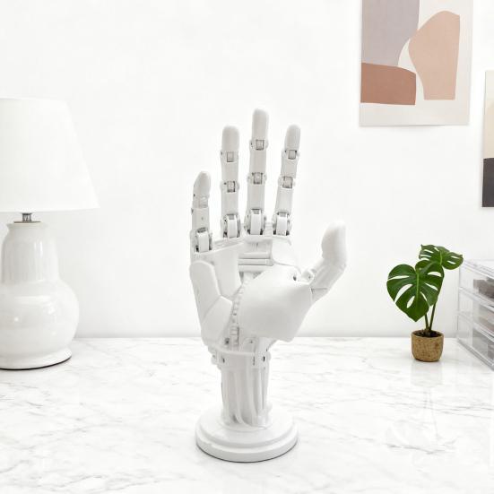 Статуя роботизированной руки, напечатанная на 3D-принтере, подставка для игрового контроллера, статуя механической руки, держатель для геймпада/джойстика, подставка, украшение