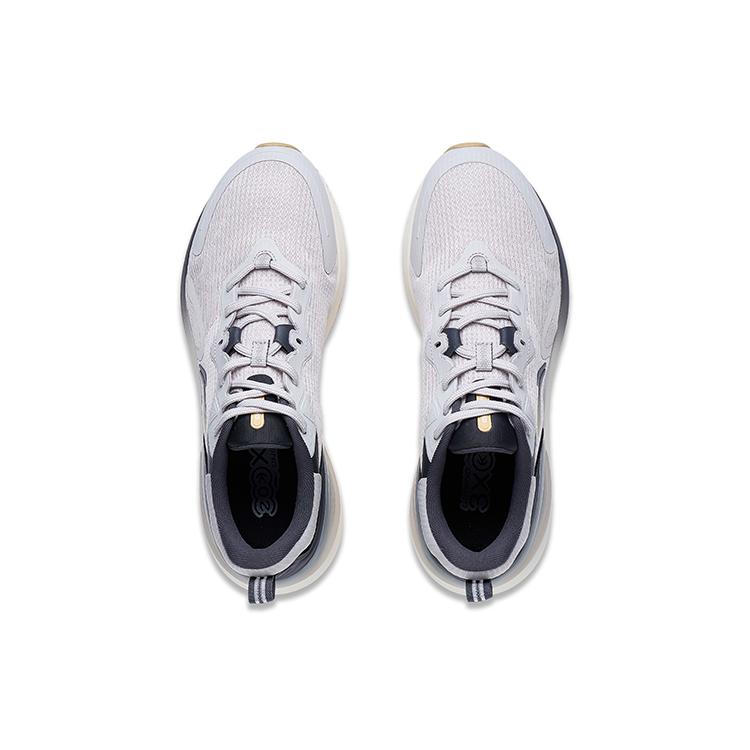 Li Ning Скользкие, износостойкие, дышащие, легкие, низкие, повседневные, для бега, мужские, серые ARST081-2