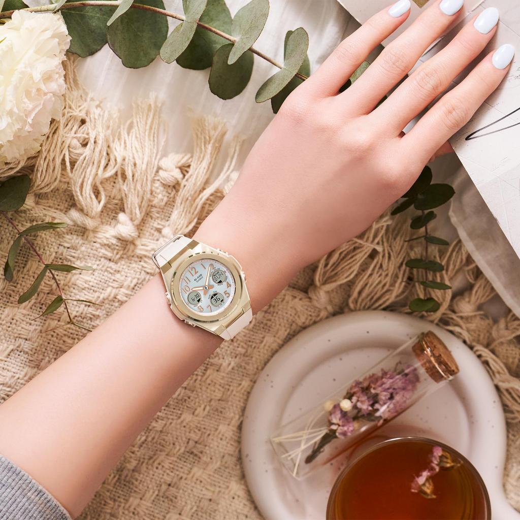 Часы Casio Baby-G (Официальный японский продукт) G-MS Радиоуправляемые Солнечные Часы MSG-W610G-7AJF Женские Кремовые