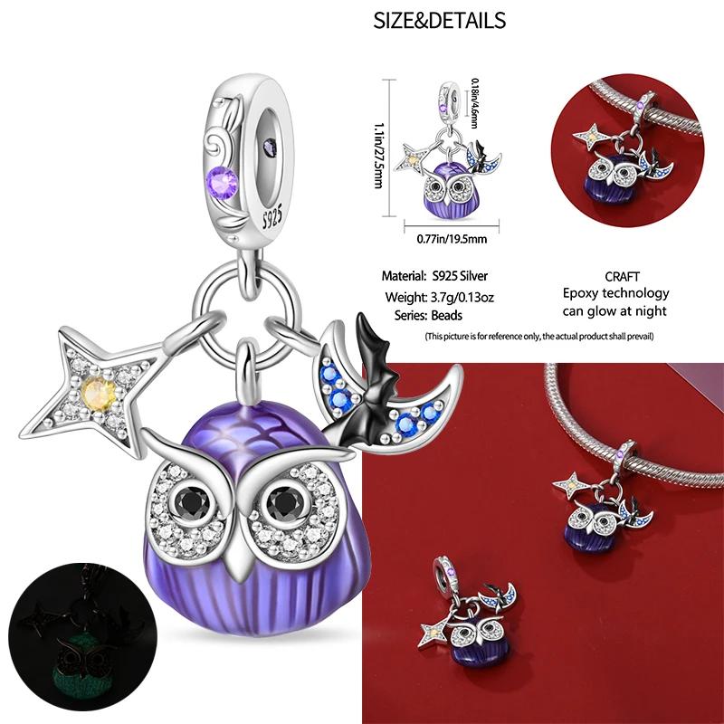 Новый Медный Хэллоуин Ведьма Скелет Летучая мышь Шарм Цепь Из Бусин Подходит Оригинальный Браслет DIY Женские Украшения