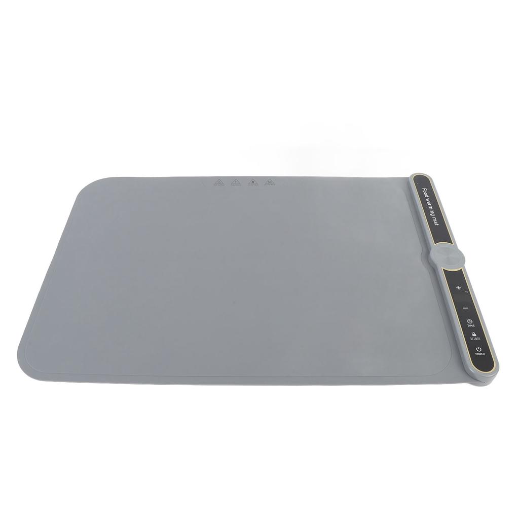 Warming Mat for Food 330W Full Surface Heat In 8s 9 Temperature Settings 6 Hours Time Child Lock Sil