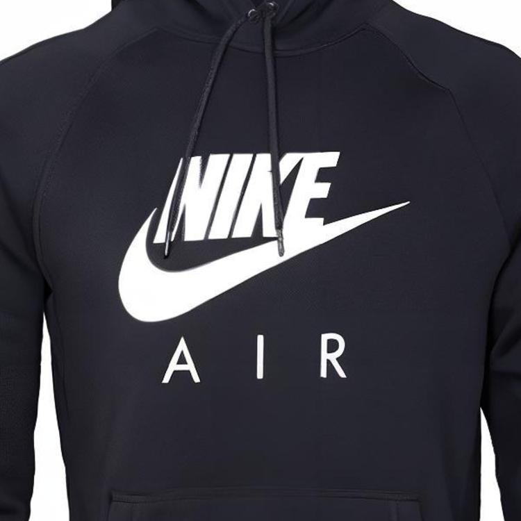 Nike Толстовки Мужские Черные С Капюшоном Умеренная Обычная BQ5532-010
