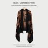 Vintage Leopard Print Scarf Women S Luxury Shawl For Spring Autumn