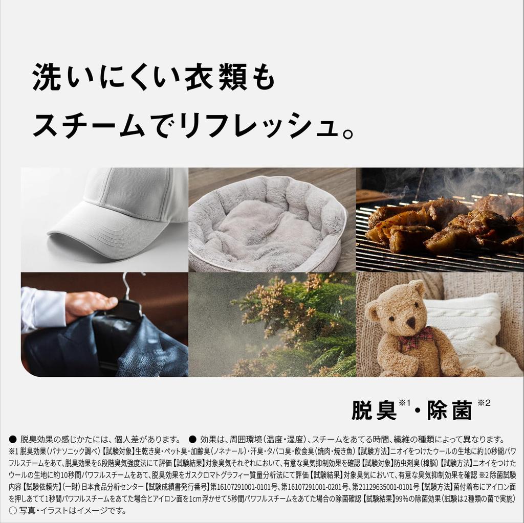 Panasonic Steam Iron Clothes Steamer NI-FS60B-A Calm Navy 360° Powerful Steam Compact Type 2WAY Pressable Deodorizing Sterilization