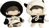 AXLUCE Plush Clothes - Stuffed Animals - Clothes - 10-15cm Hoodie Doll (Black Hat + White Hat, for 10-15cm Stuffed Animals)