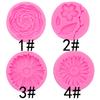 4 Sun Flower Rose Peach Blossom Silicone Mold Cake Fondant Chocolate Mold