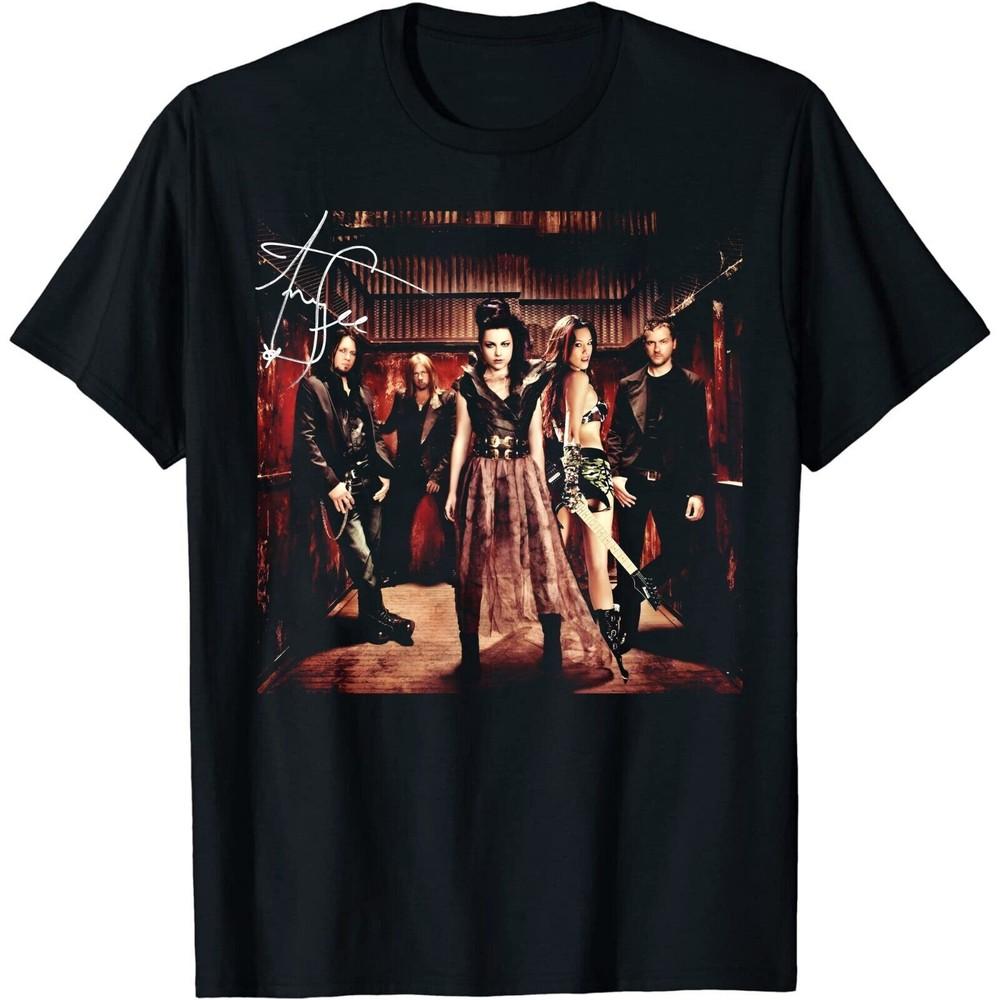 Новая редкая футболка группы Evanescence Новая черная футболка Унисекс футболка