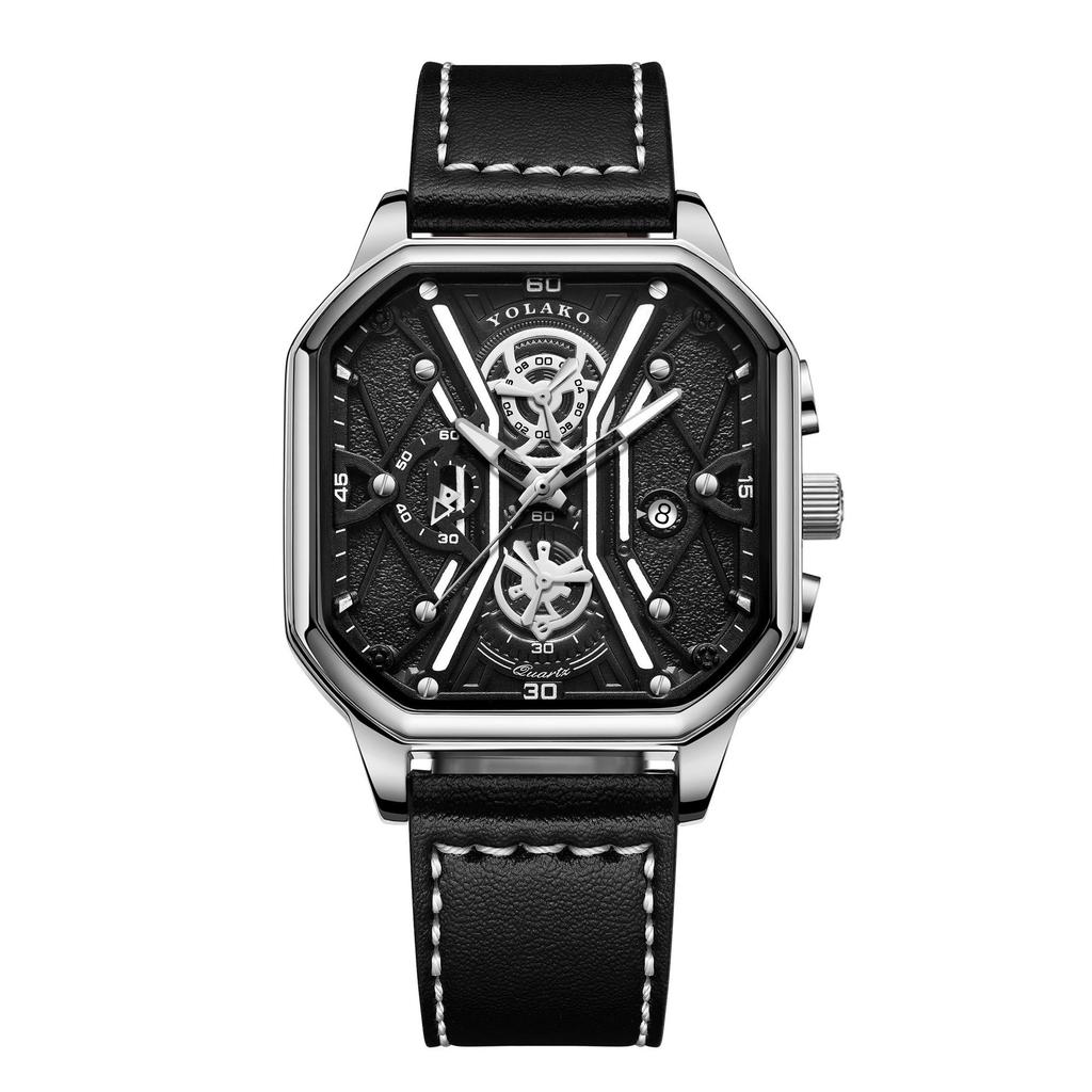 Мужские студенческие часы Cross-Border с двухслойным циферблатом