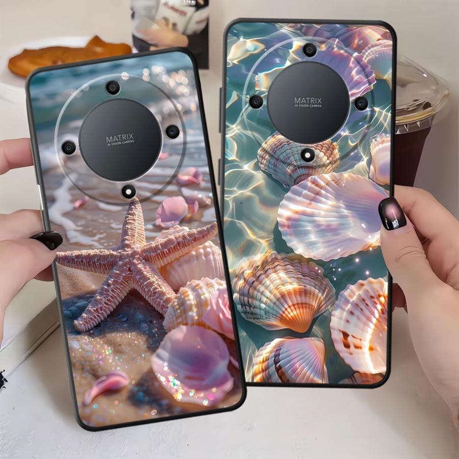 Чехол для телефона Honor 200 400 Lite Magic5Lite X5b 8X X6 X9a 90 70 X7 X8 с рисунком «Морской пейзаж»