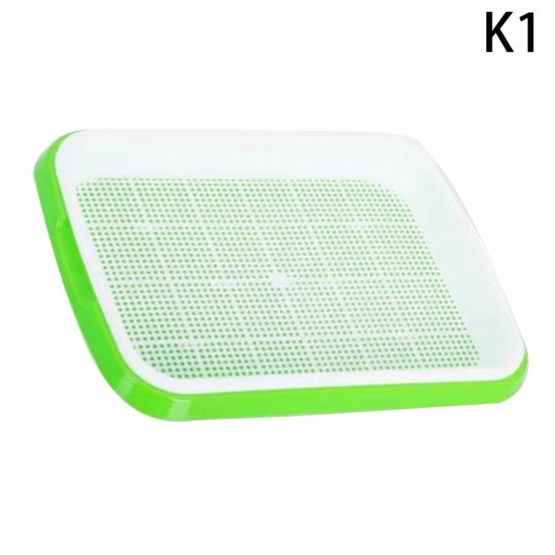 Sprout Dish Growing Pot Hydroponic Vegetable Beans Seeding Pot Household Plants Germination Tray Nursery With Lid Kit