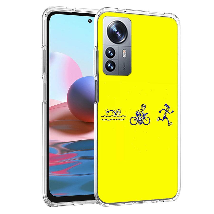 Чехол для телефона Triathlon Swim Bike Run для Xiaomi Poco X3 NFC X4 GT M3 M4 M5 M5S X7 X6 X5 F6 Pro F5 F4 Mi F3 F2 Чехол TPU Capa Coque