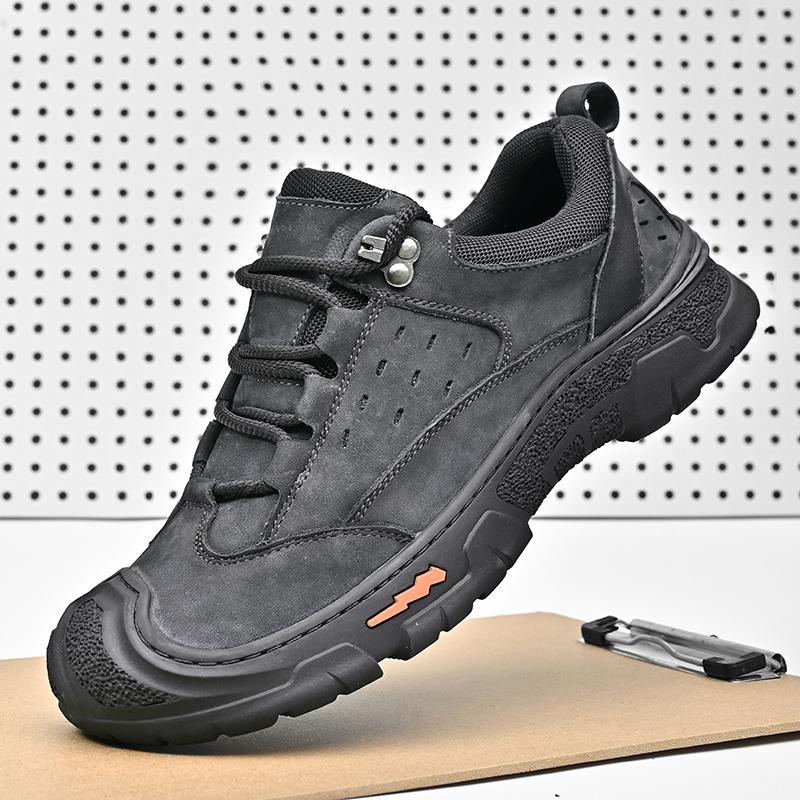 Outdoor Hiking Shoes Men Genuine Leather Camping Sneakers Man Casual Shoes Luxury Brand Casual Men's Footwear