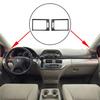 2Pcs For Honda Odyssey Carbon Fiber Interior Side Air Vent Outlet Cover Trim