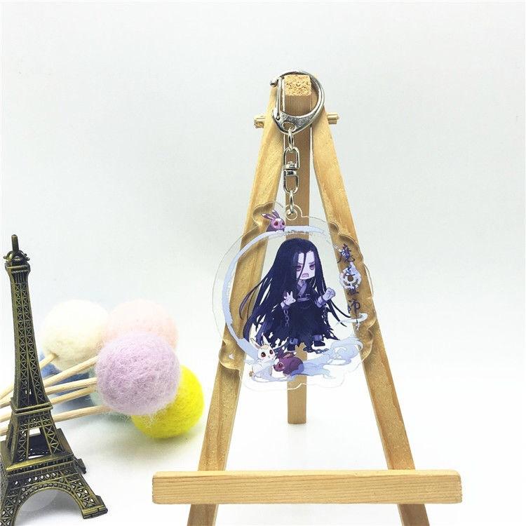 Аниме игры Вэй Усянь Лан Чжань персонаж мультфильма акриловый брелок металлическое кольцо автомобильная сумка украшение для ключей аксессуар подарок аниме подарки кулон