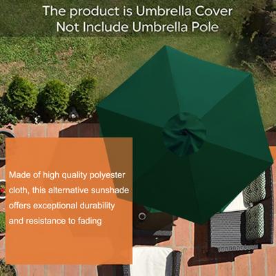 200/300 см зонтик сменный тент водонепроницаемый открытый сад патио задний двор рынок зонтик верхняя часть замена