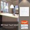 Умный настенный сенсорный выключатель Tuya WiFi для голосового управления Alexa и Google