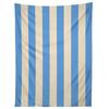 RETRO COASTAL BLUE AND WHITE Tapestry