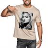 Tshirts for Unisex Graphic Short Sleeve Shirt Blonde Women Smoking Cigarette Daily Wear Casual Tee Cool Casual Summer Tshirt