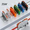 KV121 Push-in Quick Terminal Block 10Pcs Din Rail Connector Universal Stable Equipment Operation Compact Fast Electrical Guide Fixation Design