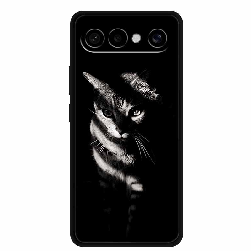 Для Vivo S50 Pro Mini Чехол Милый Лев Черный Бампер Мягкий Силикон Чехол для Vivo S 50 Pro Mini 6.31" Защитный Чехол TPU Funda