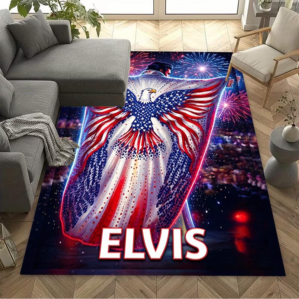 Elvis Presley's Iconic Style Floor Mat Suitable for Dining Room Kitchen Balcony Study room Anti-slip Rug Office home decor