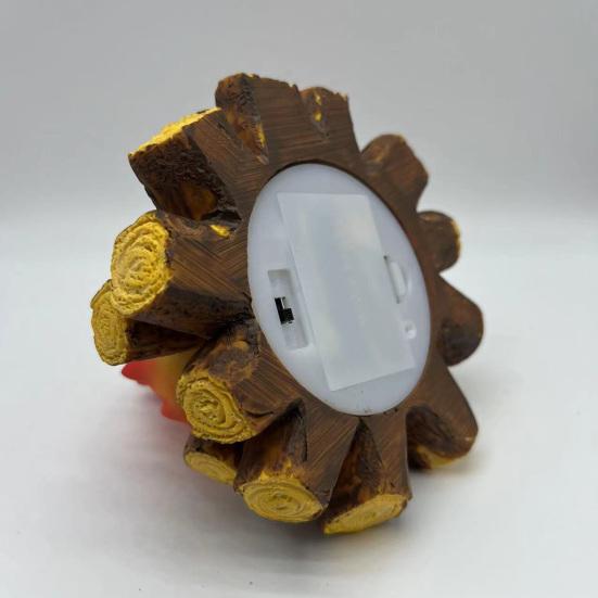 Светодиодный светильник с эффектом мерцающего пламени, портативный ночник, имитирующий костер, с регулируемой яркостью, рождественские настольные украшения для камина