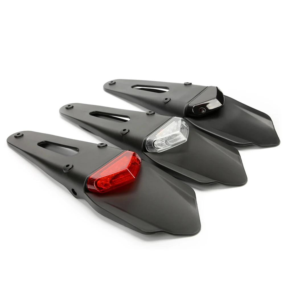 Универсальный светодиодный задний фонарь для мотоцикла ABS Заднее крыло Стоп-сигнал Держатель номерного знака Для эндуро кроссового мотоцикла крыло задний фонарь MX Трейл