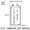 High Magnification 1200mAh 25C Polymer Lithium Battery for RC Models, Full Capacity A-Grade Cell