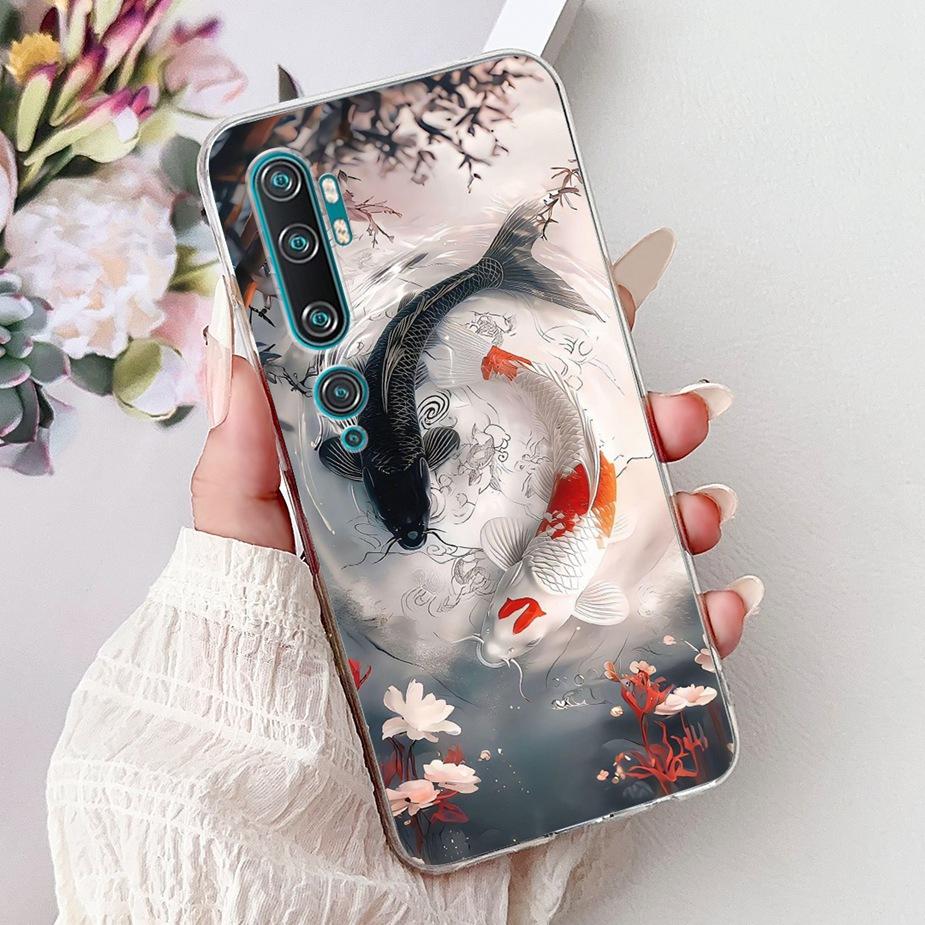 Чехол для Xiaomi Mi CC9 Pro Mi Note 10 Pro Новый Роскошный Расписной Чехол Мягкий Тонкий Чехол для Телефона Для Xiaomi Mi Note 10 Pro MiCC9Pro Корпус