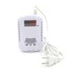 Independent Plug In Combustible Natural Gas Detector LCD Display Gas Leak Alarm with Voice Warning Alarm Sensor