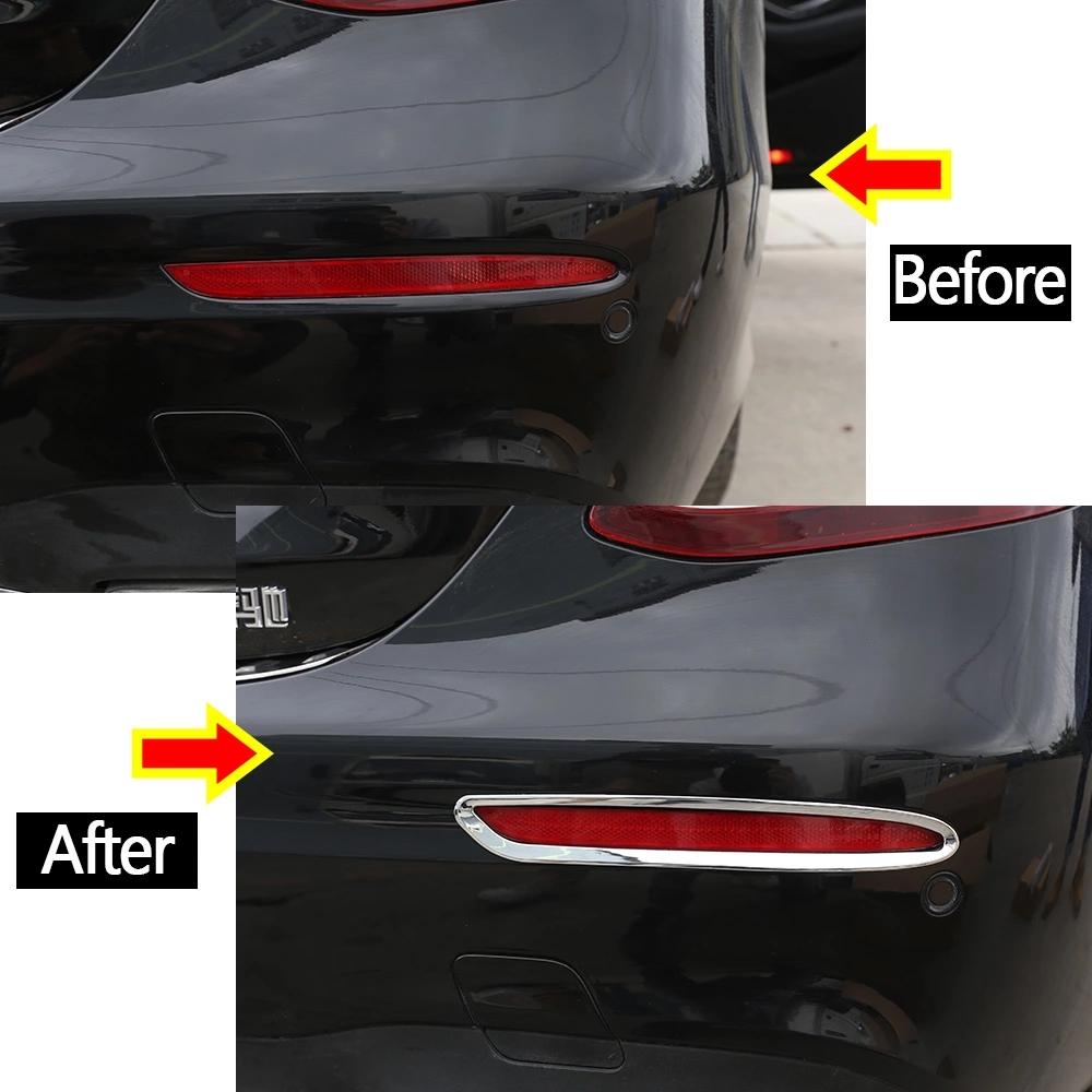 2 шт. хромированная задняя противотуманная фара, рамка, накладка, аксессуары для стайлинга автомобилей для Mercedes Benz E Class W213 200l E300l