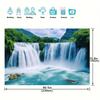 Потрясающий фон для фотографии - Водопад и Лесной утес - Полиэстеровый гобелен для домашнего декора, для дней рождений и фотосессий