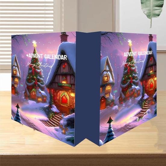 Рождественский адвент-календарь 2024 года с обратным отсчетом на 24 дня, слепая коробка с мини-плюшевыми куклами-гномами, праздничное украшение